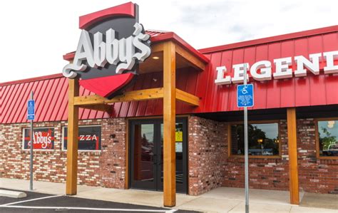 Abby's restaurant - Menu for Abbey's Restaurant & Lounge Lunch Menu; Menu; Garden Salads Spinach Salad. 1 review. Small $7.49 Large $10.69 Chicken Salad. Grilled rotisserie chicken. 1 review. Small $9.69 Large $13.99 Steak Salad Prime cuts of steak filet. ...